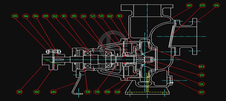 EHS型船用泵 结构图