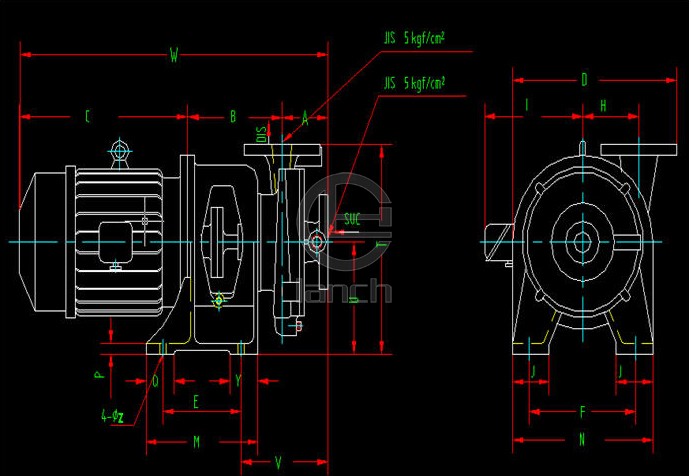 XBD-ISW卧式消防泵 参数表