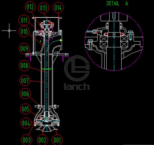 TVC型船用深井式主滑油泵 结构和材料