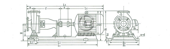 水泵外型及安装尺寸图