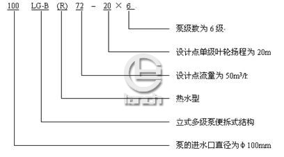 LG-B多级泵型号意义