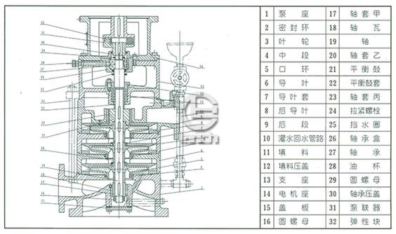 LG多级泵结构图1