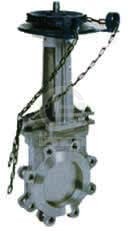 PZL43X/H/F-6/10/16链轮对夹式刀形闸阀

