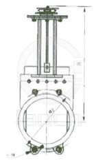 ZL73X-6/10/16链轮式浆液阀 外形尺寸图2