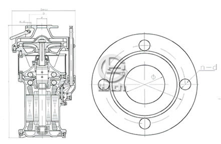 QYF65-13-4不锈钢潜水泵外形尺寸图