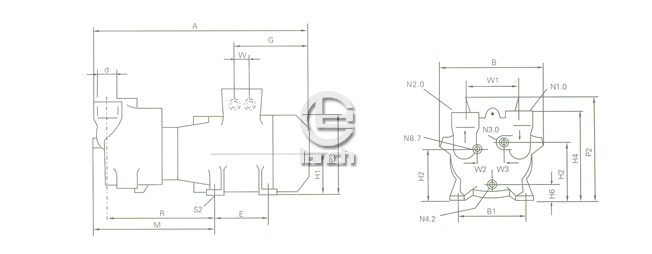 SKA系列水环式真空泵结构图1