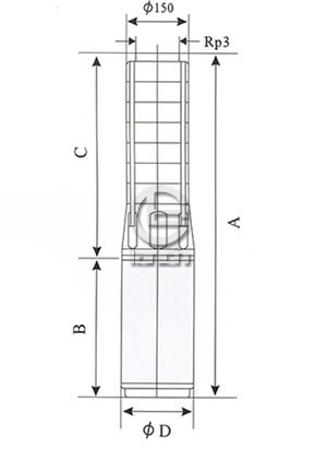 SP42不锈钢多级深井潜水泵外形尺寸图