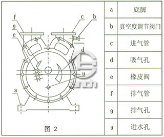 SZ系列水环式真空泵结构图2