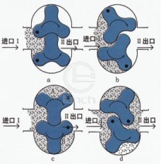 TRA型凸轮转子万用输送泵 工作原理