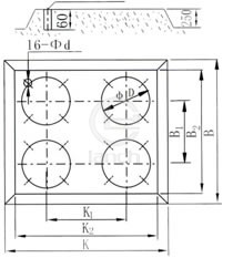 柔性联接基础

钻膨胀螺孔安装尺寸图